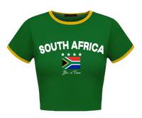 South Africa Crop Top - Green
